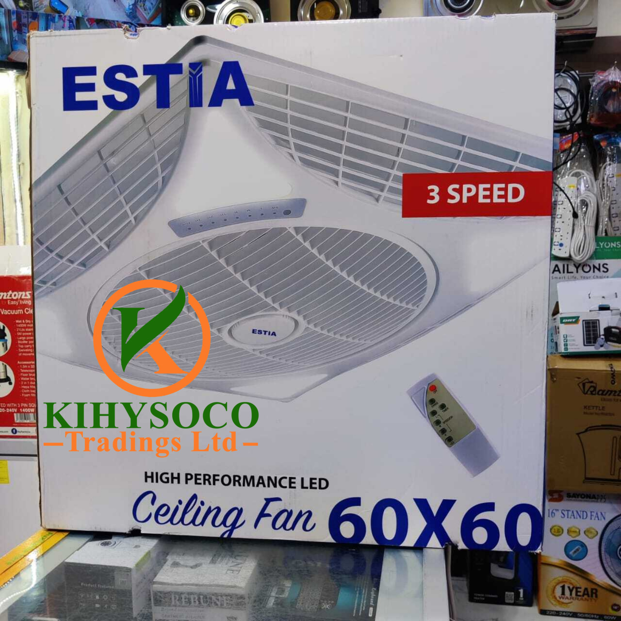 Estia recessed ceiling louver fan (60cm x 60cm)