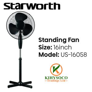 16" Starworth Standing Fan with 4 Speed Function