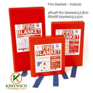 fire blankets.