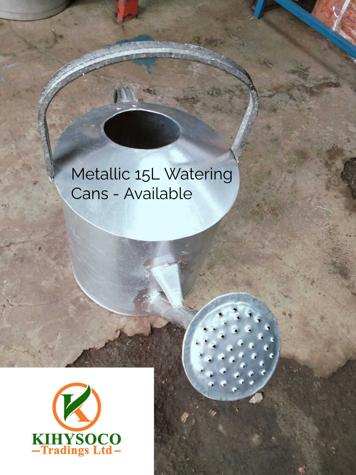 15L metallic watering cans