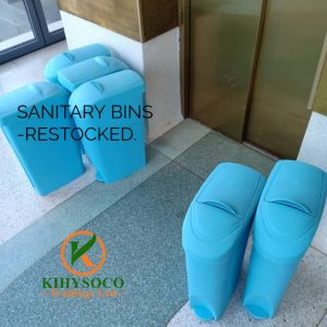18-litre pedal sanitary bins