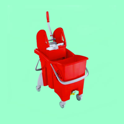 30L Double Bucket Mopping System (Red)