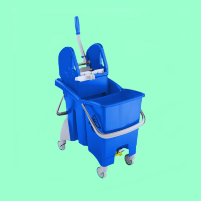 30L Double Bucket Mopping System (Blue)