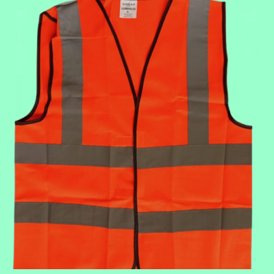 4 Stripped Orange Reflective Vest
