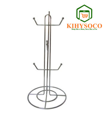 Kihysoco: The Best Shop for Stainless Steel Hanging Mug Cup Holder 6-Hooks - Silver in Nairobi, Kenya
