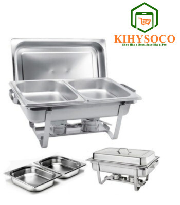 Kihysoco: The Best Shop for the 2 Pan Stainless Steel Chafing Buffet Food Warmer Serving Dish Set in Nairobi, Kenya