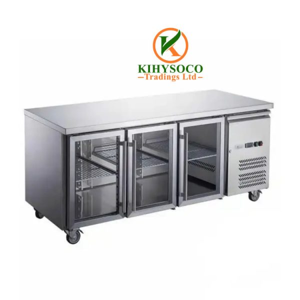 3 Glass Door Undercounter Chiller
