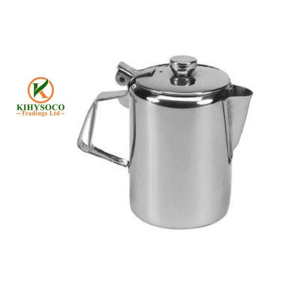 Stainless Steel Metal Teapot with Flip Lid