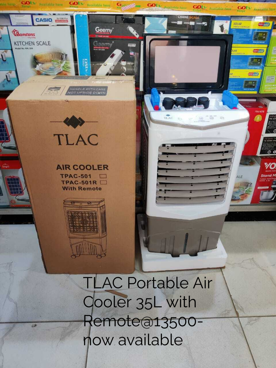 TLAC Portable Air Cooler 35L with Remote
