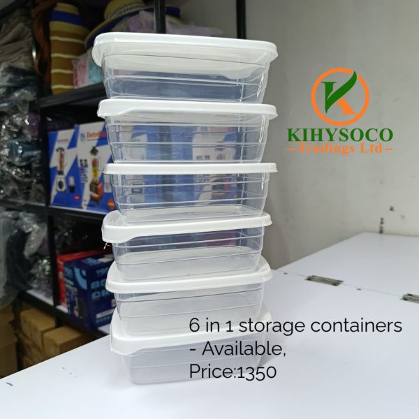 6 in 1 Storage Containers