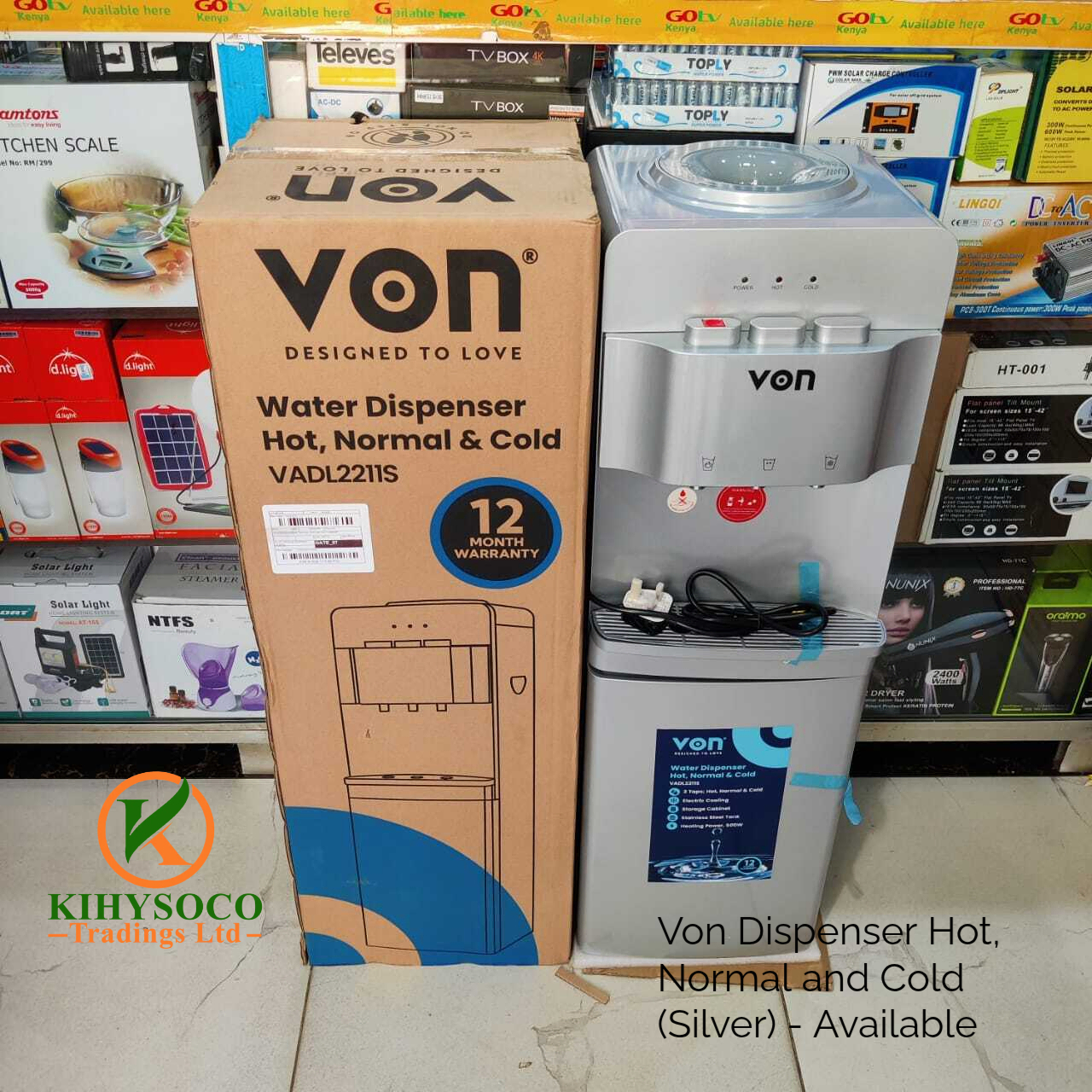 Von Dispenser Silver Hot, Normal & Cold