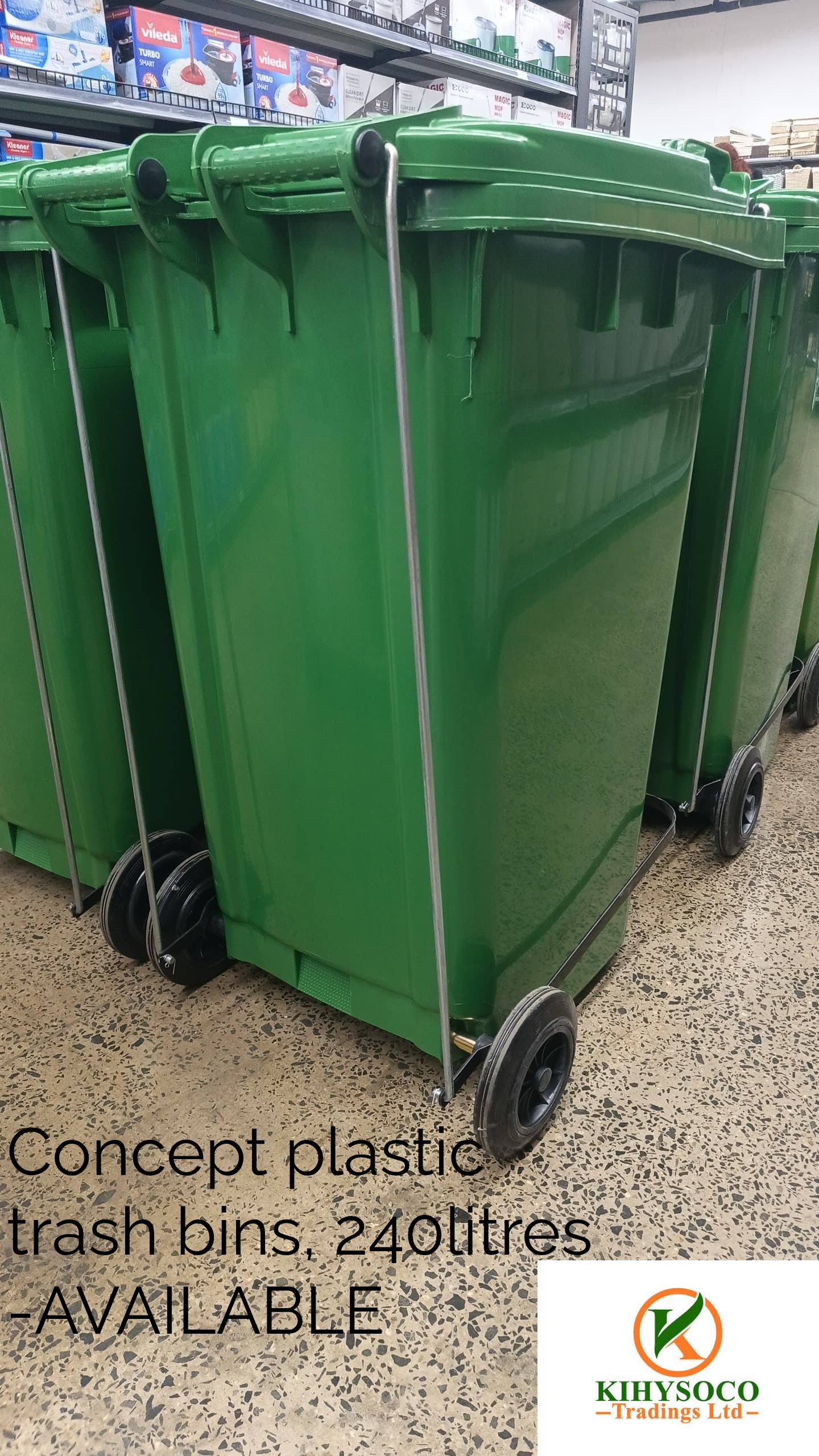 240 Litres Concept Plastic Trash Bins