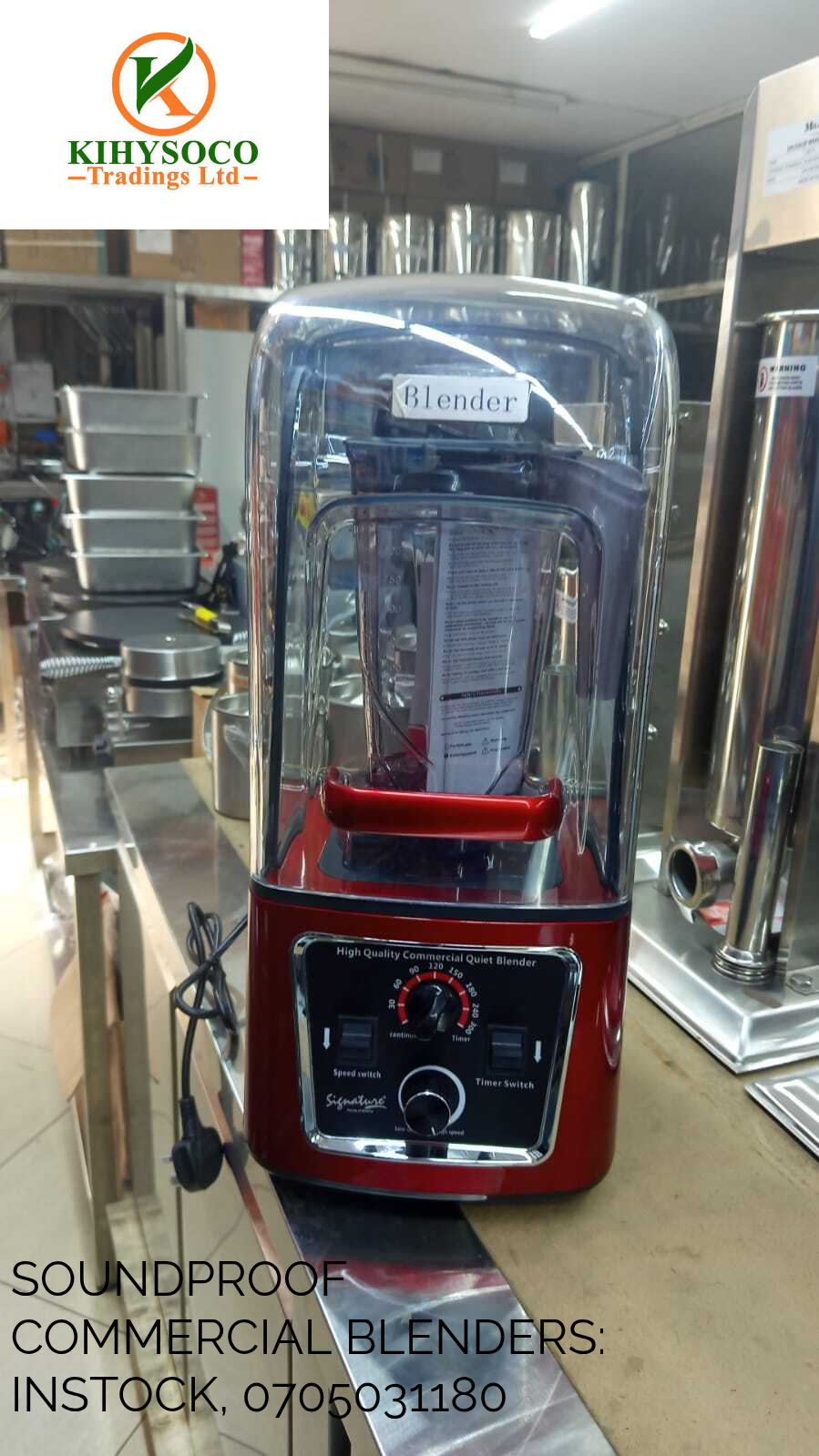 Soundproof Commercial Blenders