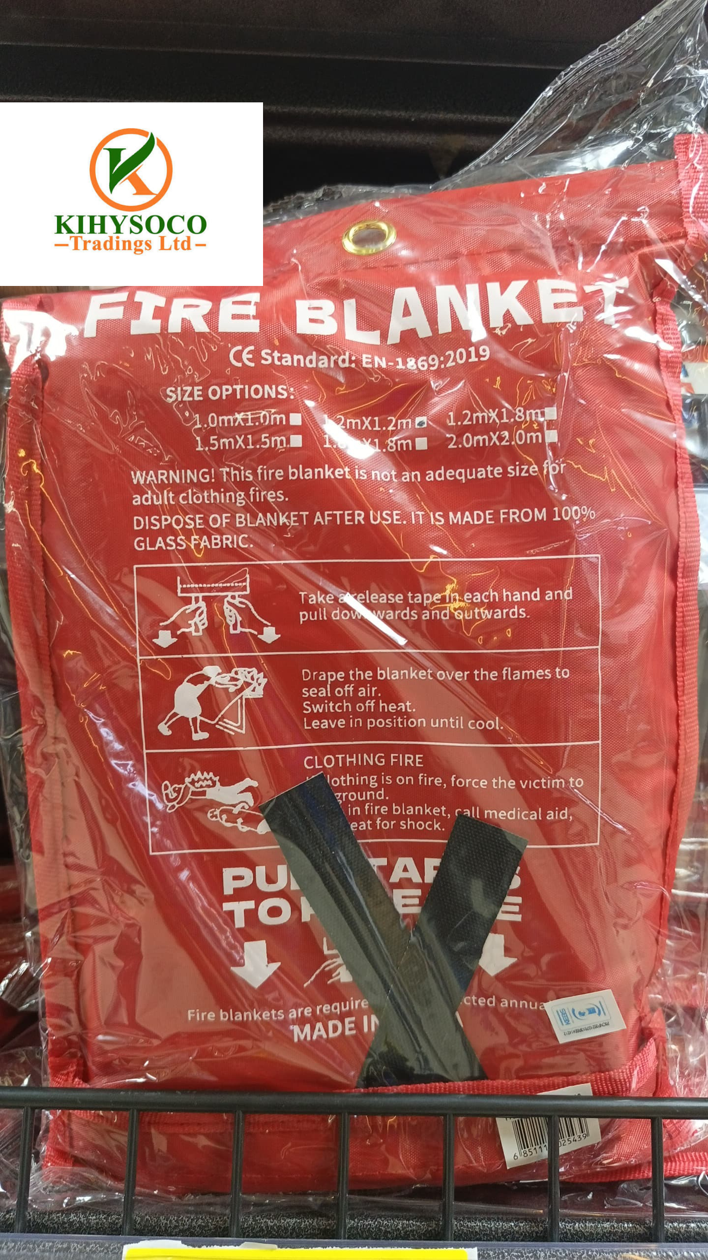 Fire Blankets (1.2m × 1.2m)