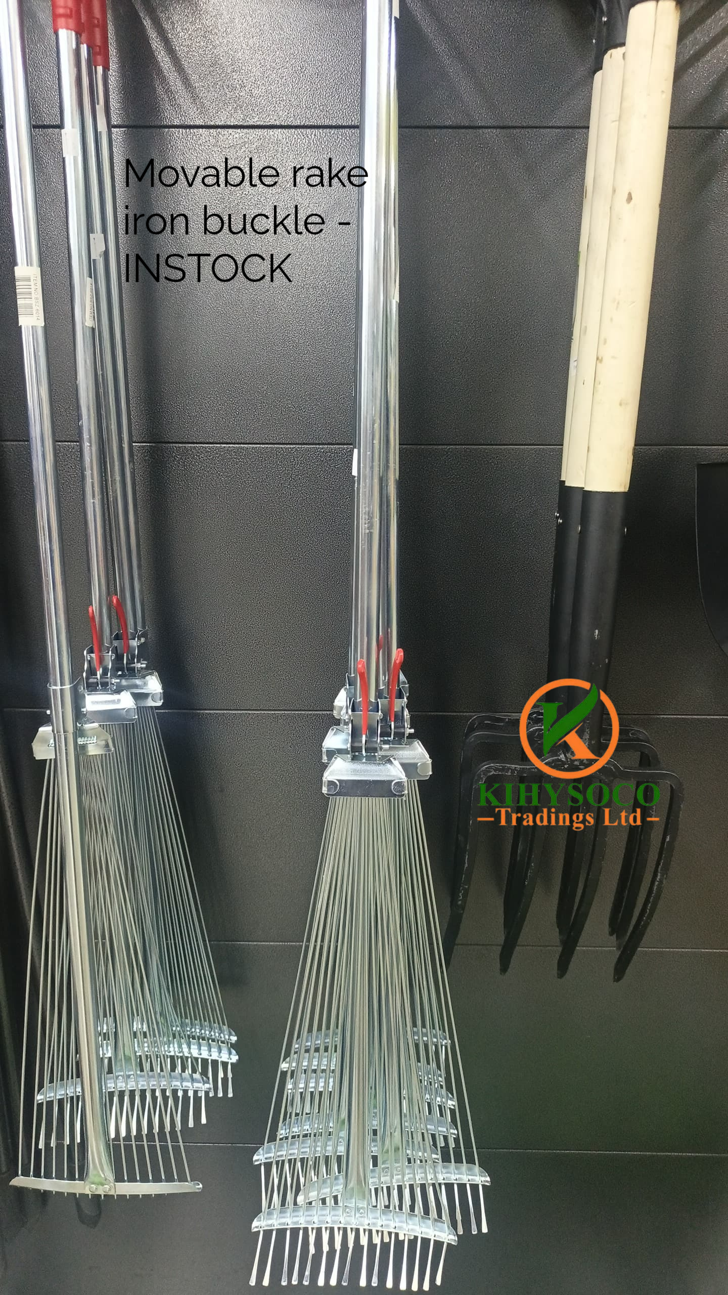 Movable Iron Buckle Garden Rakes