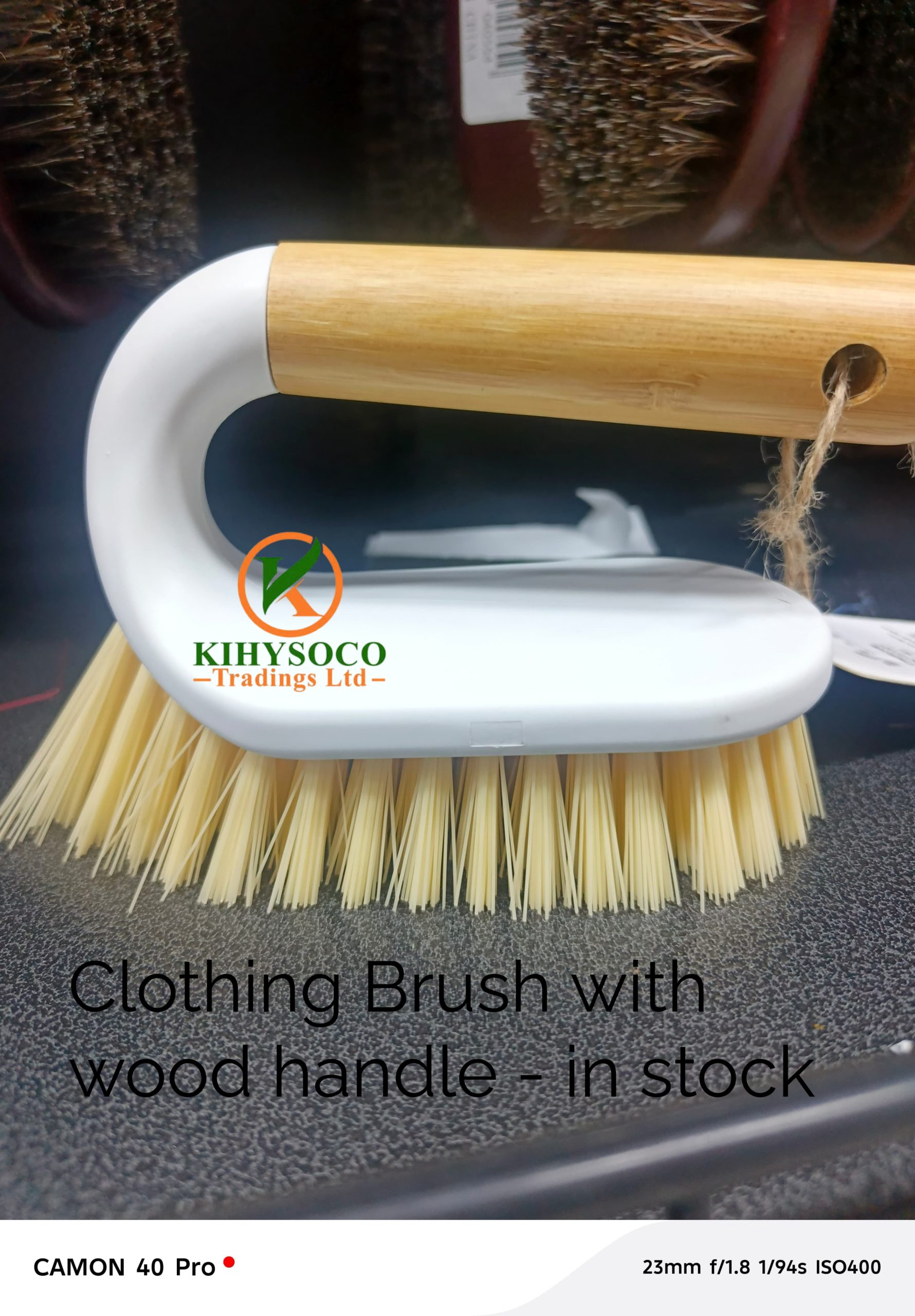 Clothing Brushes with Wooden Handles