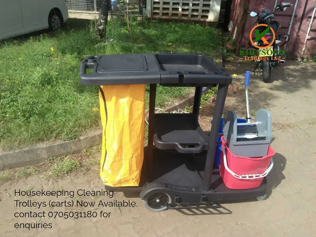 durable housekeeping cleaning trolleys & carts