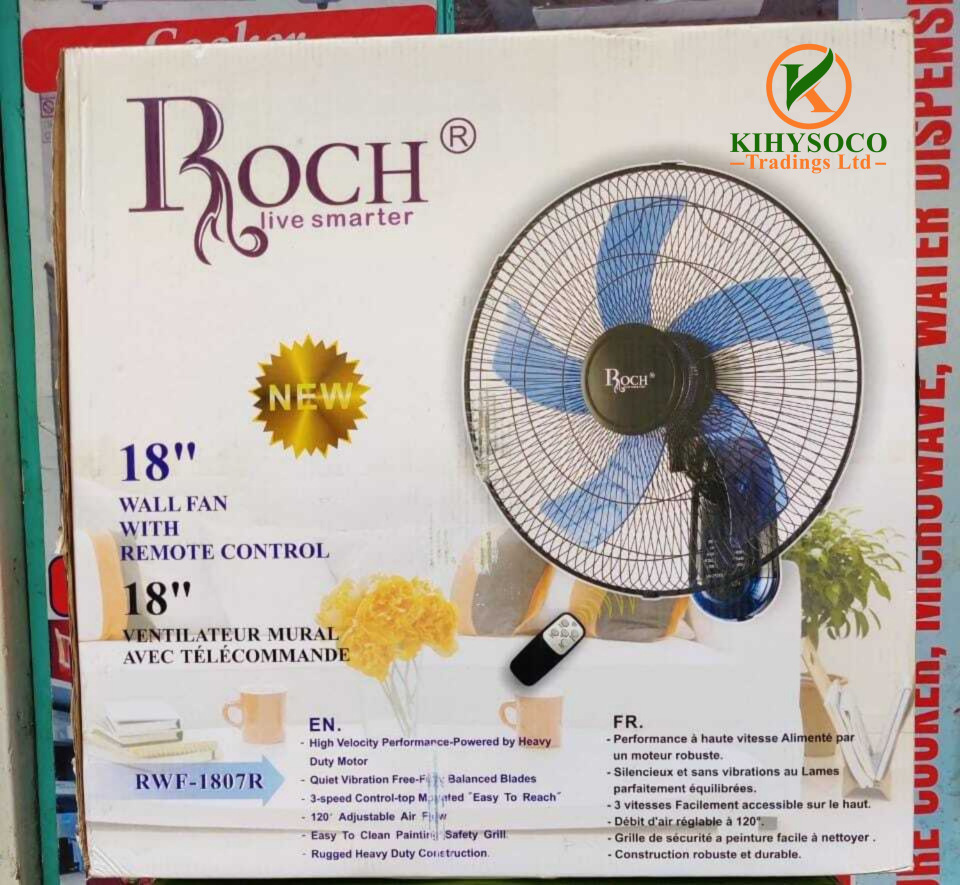 18" Roch Wall Fans with Remote