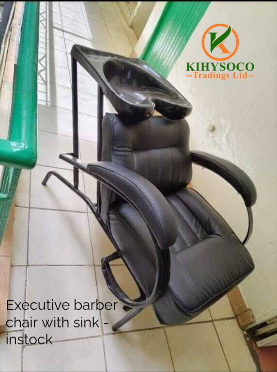Executive Barber Chairs with Sink