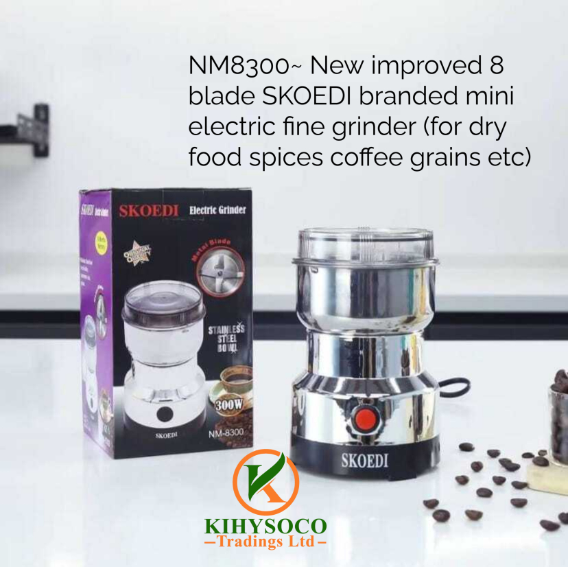 NM8300 New Improved 8-Blade SKOEDI Mini Electric Fine Grinder