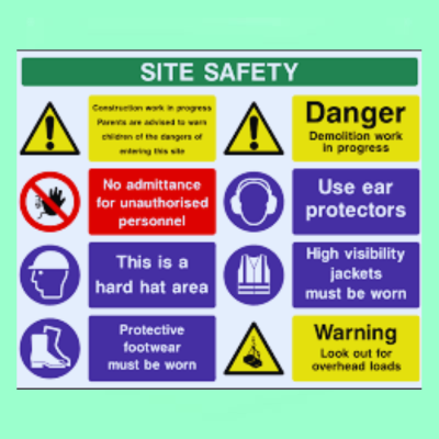 A3 Construction Site Safety Signage