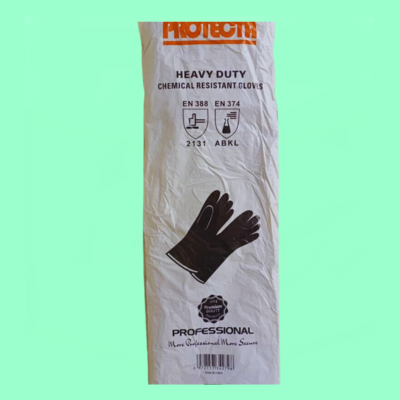 Heavy Duty Chemical Resistant Protecta Rubber Gloves 14 Inches