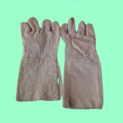Leather Gloves with PVC 14 Inch