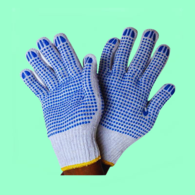 PVC Dotted Cotton Gloves
