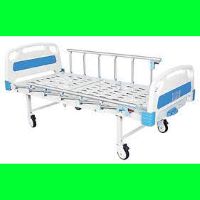 SINGLE CRANK MANUAL ABS HOSPITAL BED WITH CASTORS