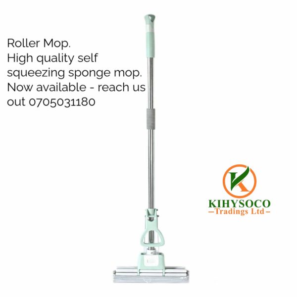 self-squeezing roller mop