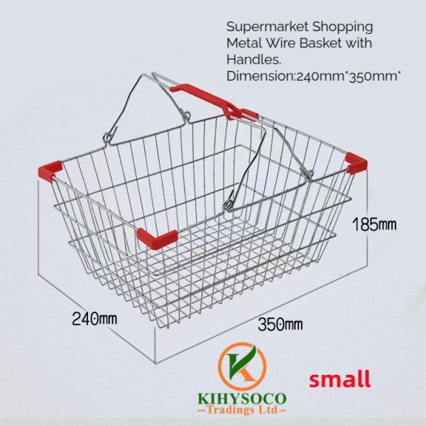 Metal Wire Shopping Baskets with Handles