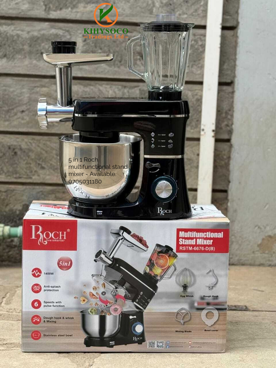 5 in 1 Roch multifunctional stand mixers