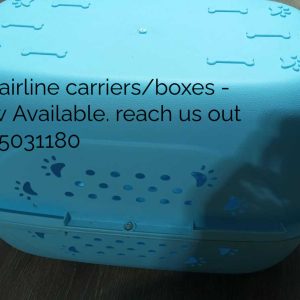 pet airline carriers and travel boxes