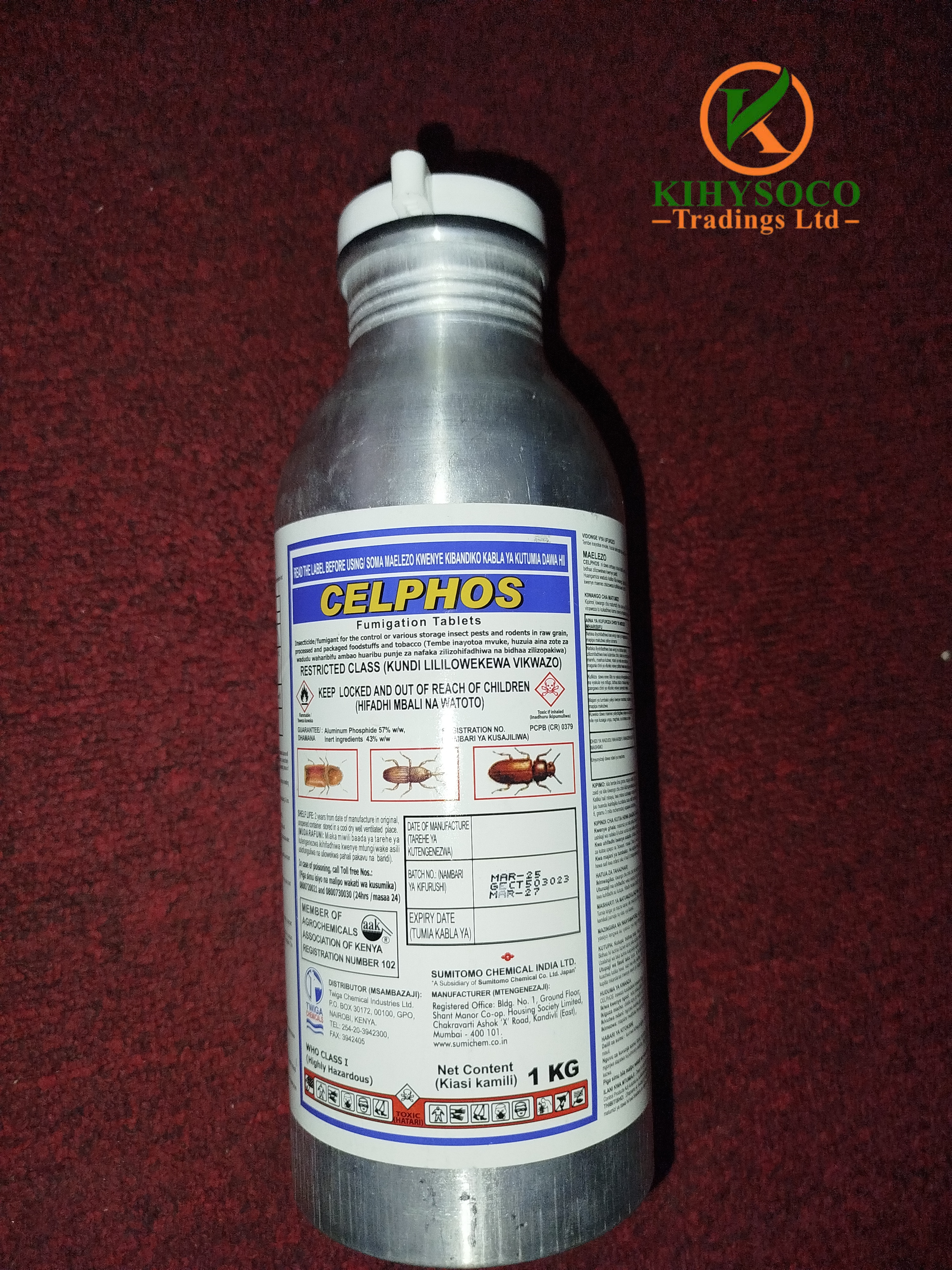 Celphos fumigation tablets