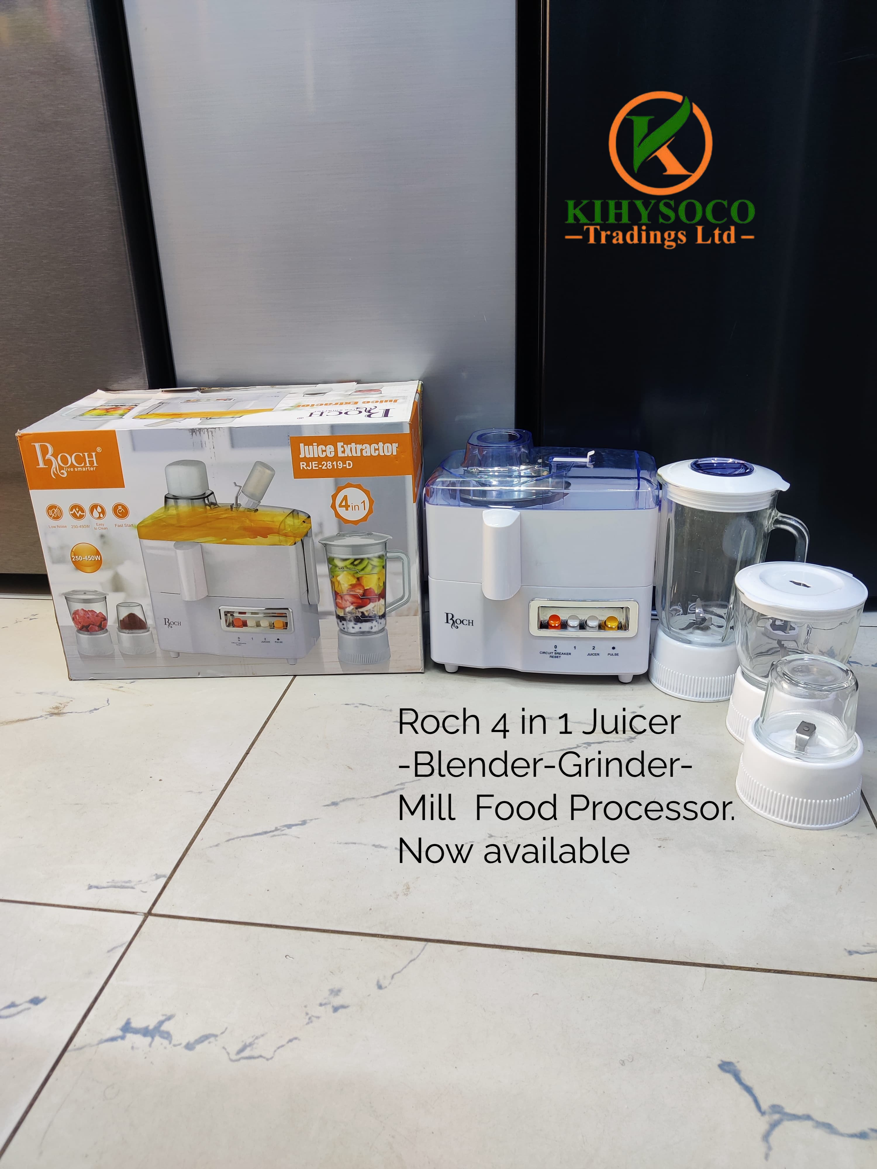 Roch 4 in 1 juicer blender grinder mill food processor