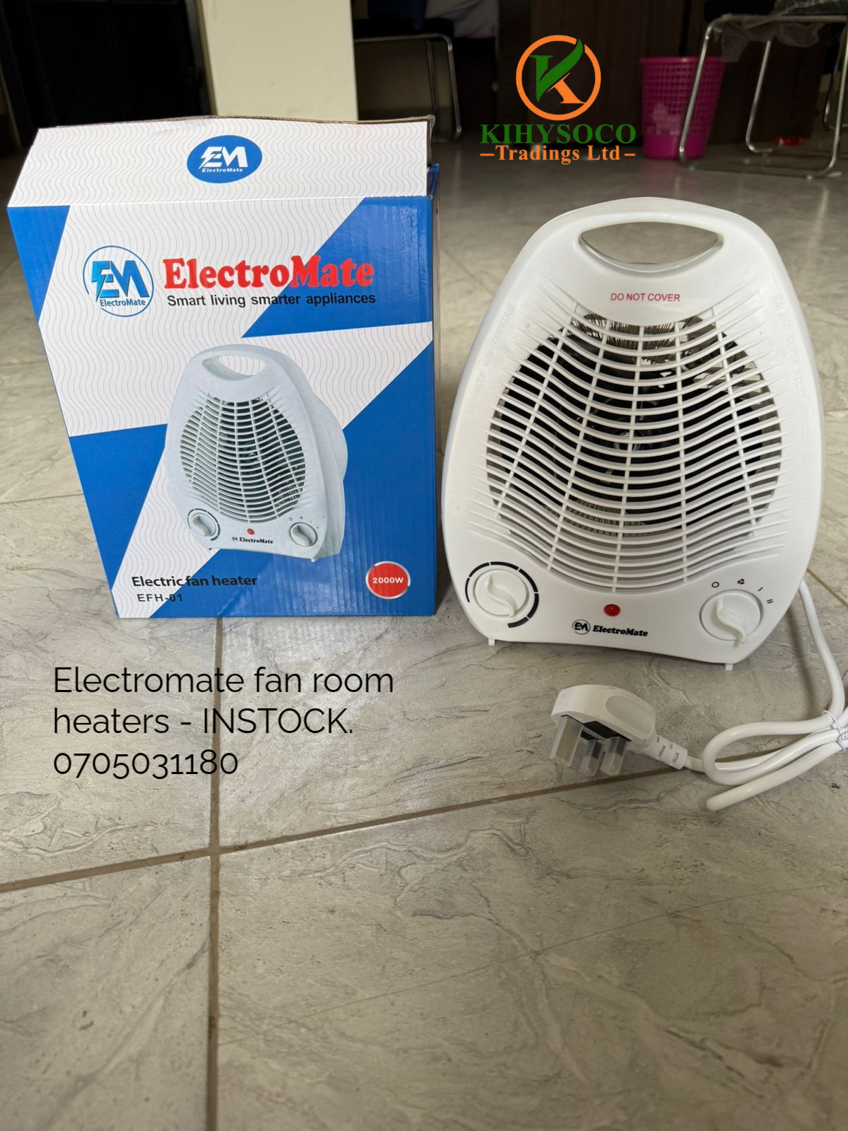 Electromate fan room heaters